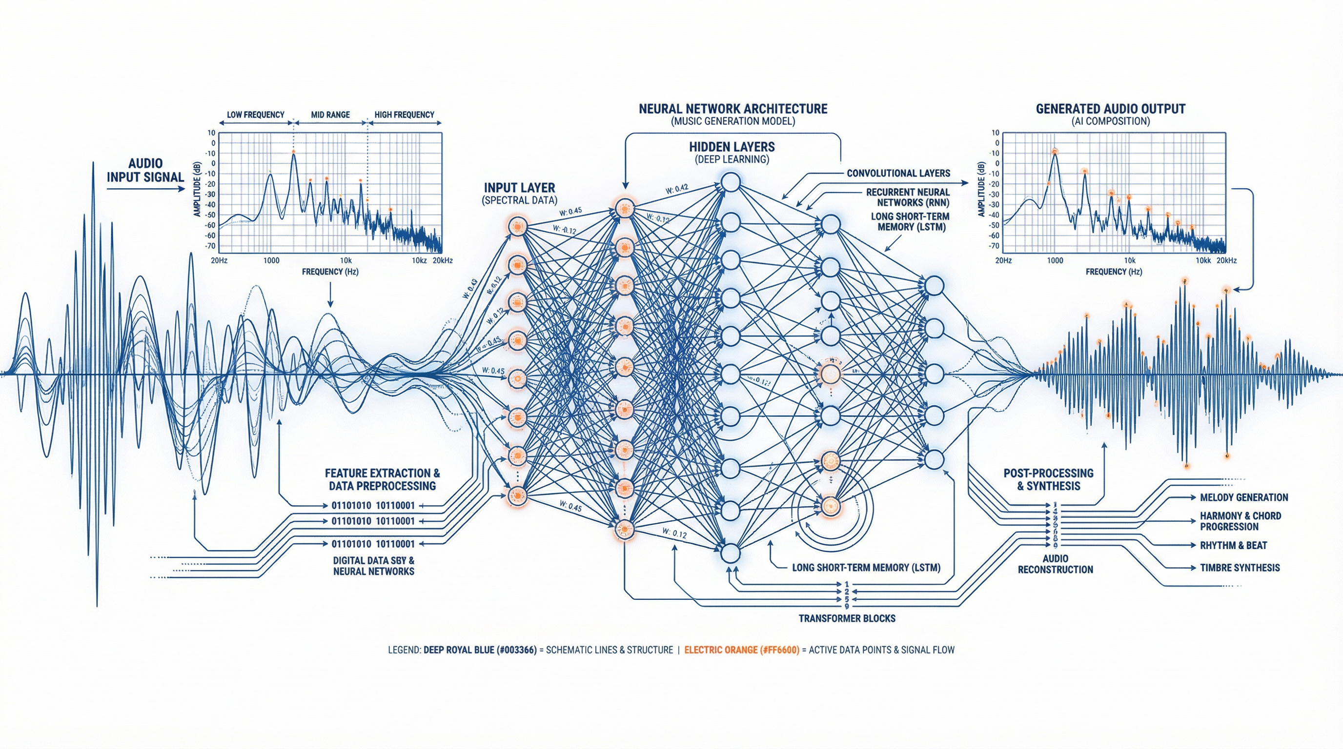 Illustration technique Musique et IA