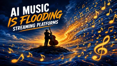 Contrebassiste face au tsunami de musique IA sur les plateformes de streaming